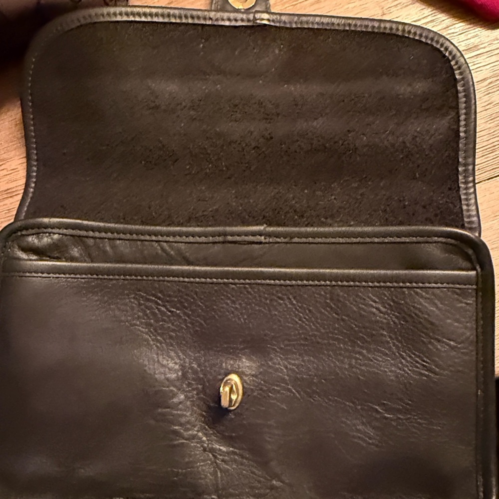 Coach Black Leather Clutch Bag - Picture 2 of 4